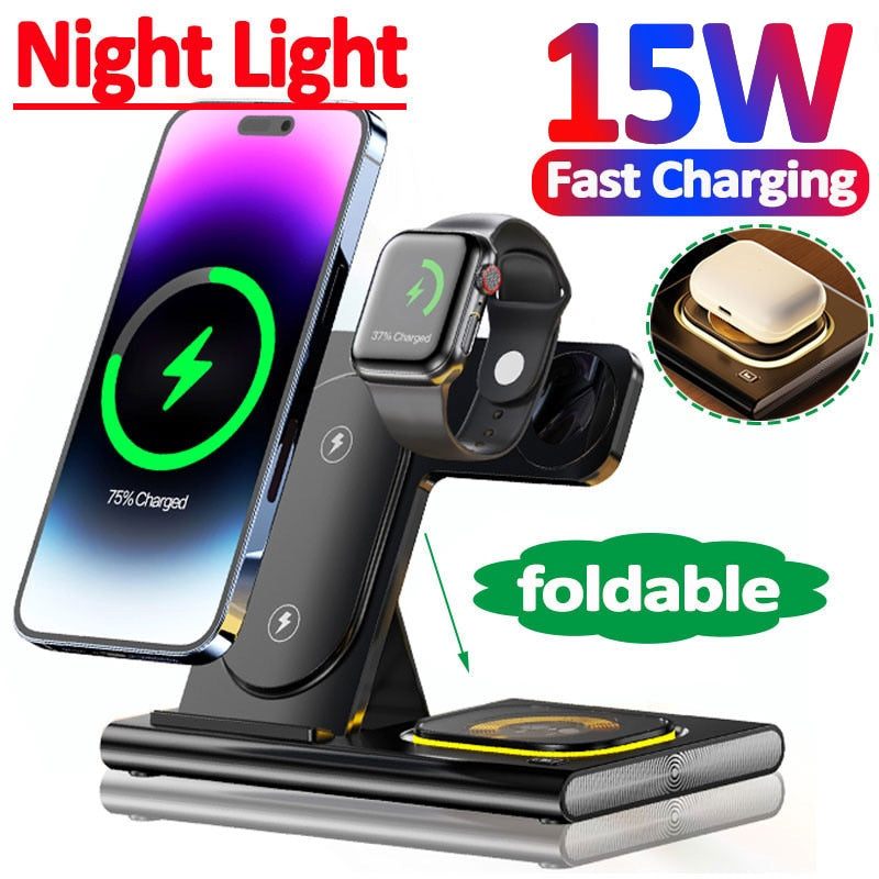 3 in 1 Wireless Charging Station